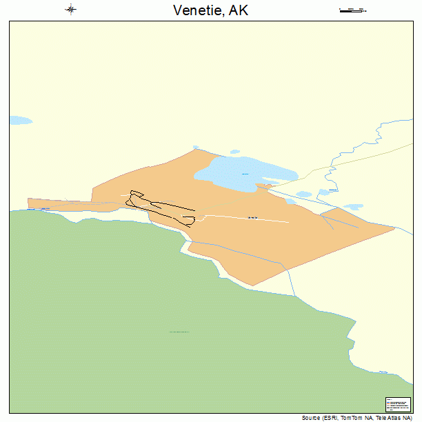 Venetie, AK street map