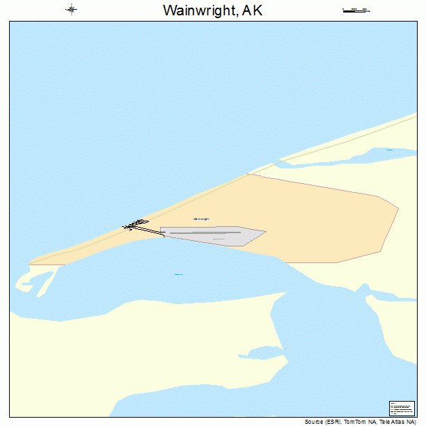 Wainwright, AK street map