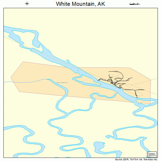 White Mountain, AK street map