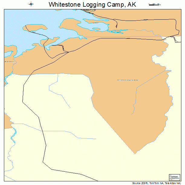 Whitestone Logging Camp, AK street map