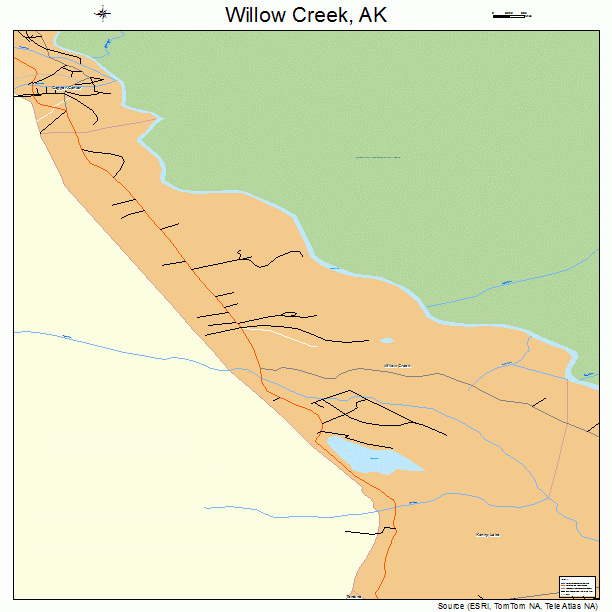 Willow Creek, AK street map