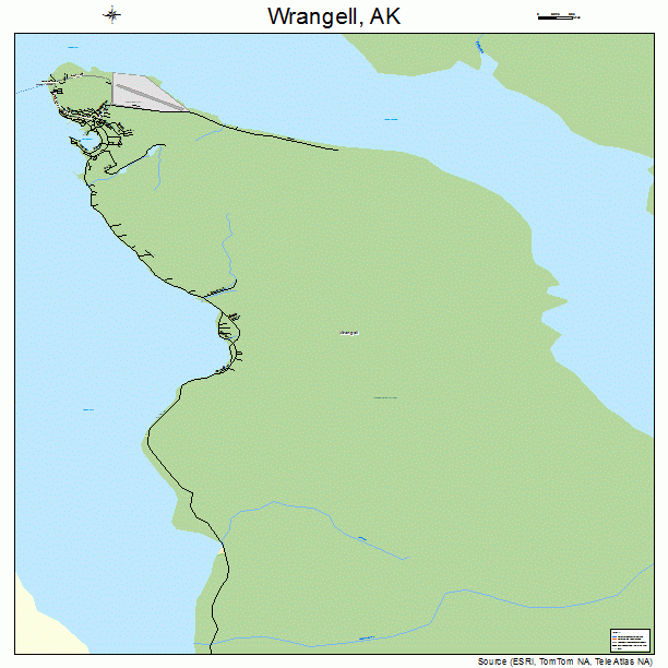 Wrangell, AK street map
