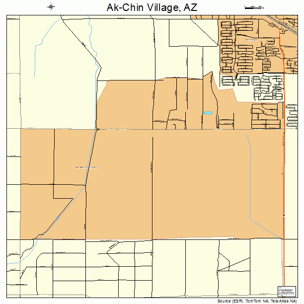 Ak-Chin Village, AZ street map