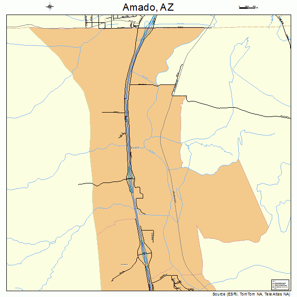 Amado, AZ street map