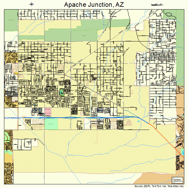 Apache Junction, AZ street map