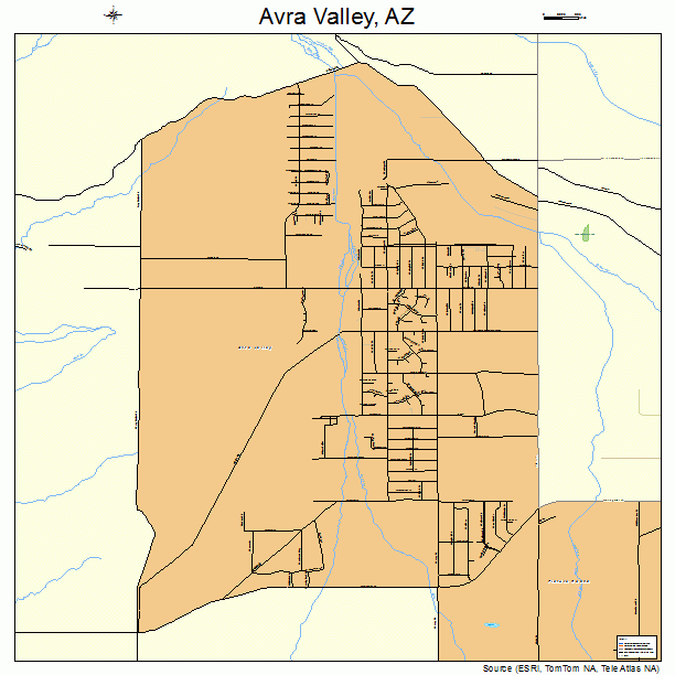 Avra Valley, AZ street map