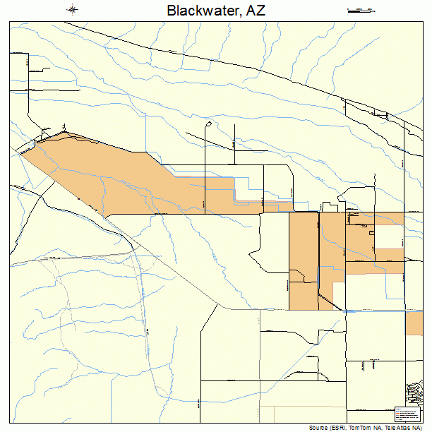 Blackwater, AZ street map