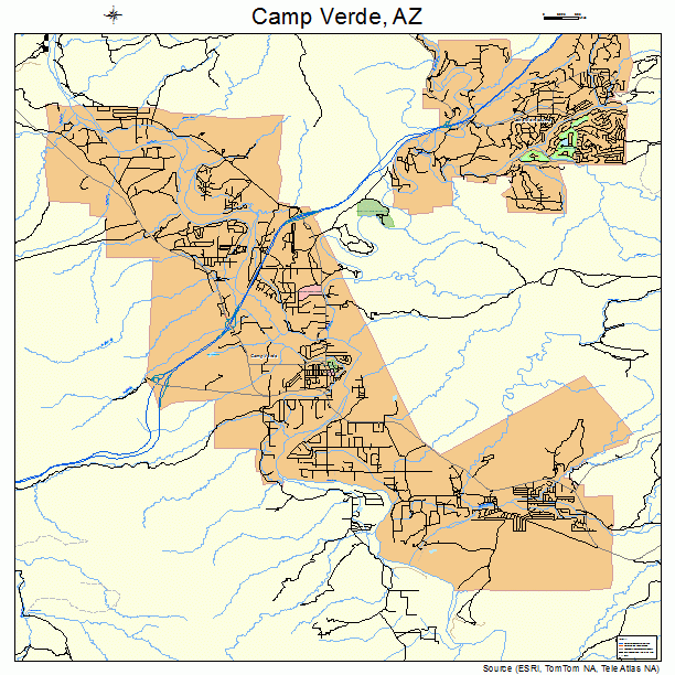 Camp Verde, AZ street map