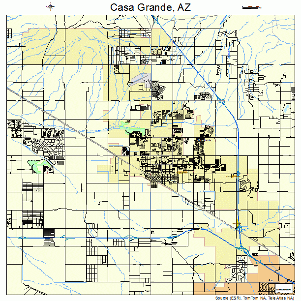 Casa Grande, AZ street map