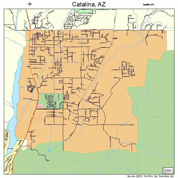 Catalina, AZ street map
