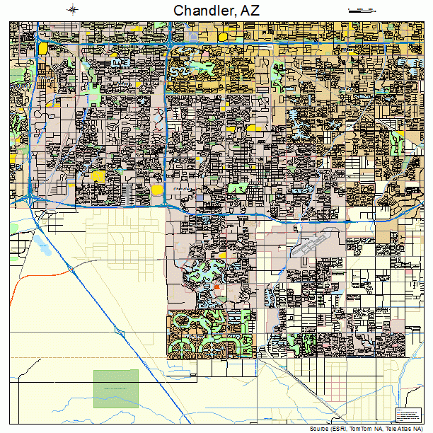 Chandler, AZ street map