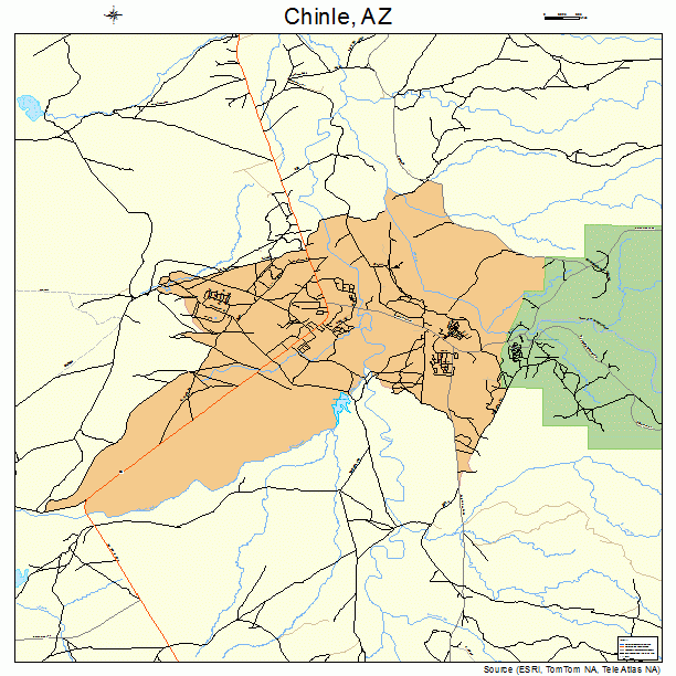 Chinle, AZ street map