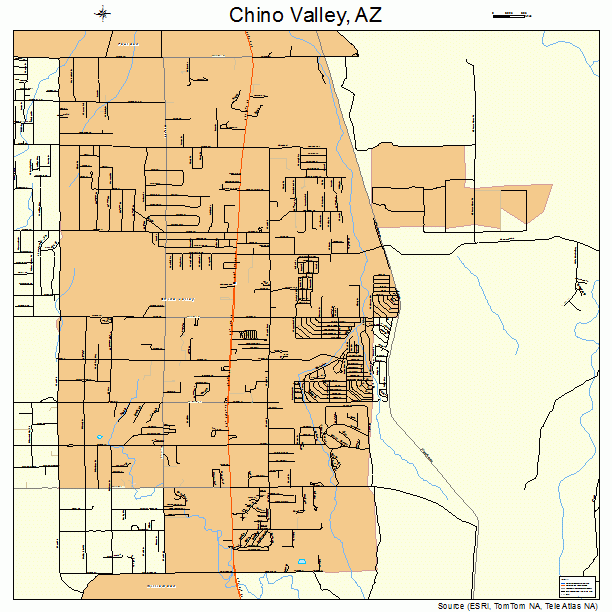 Chino Valley, AZ street map