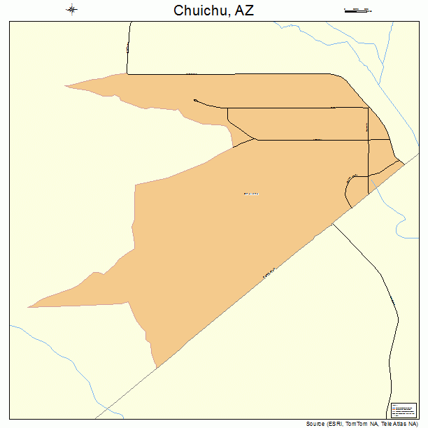 Chuichu, AZ street map