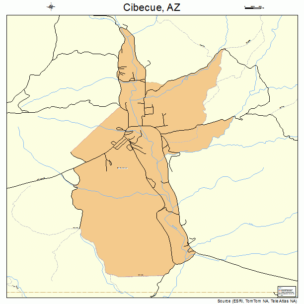 Cibecue, AZ street map