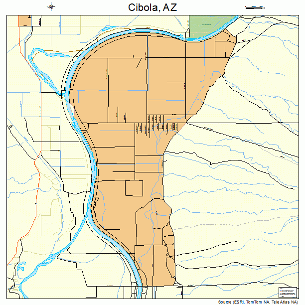 Cibola, AZ street map