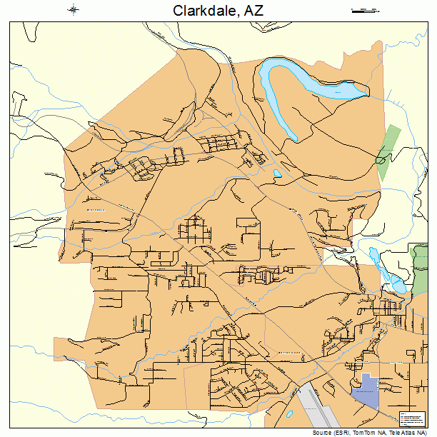 Clarkdale, AZ street map