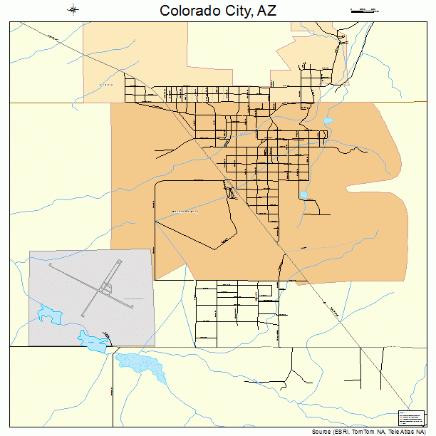 Colorado City, AZ street map