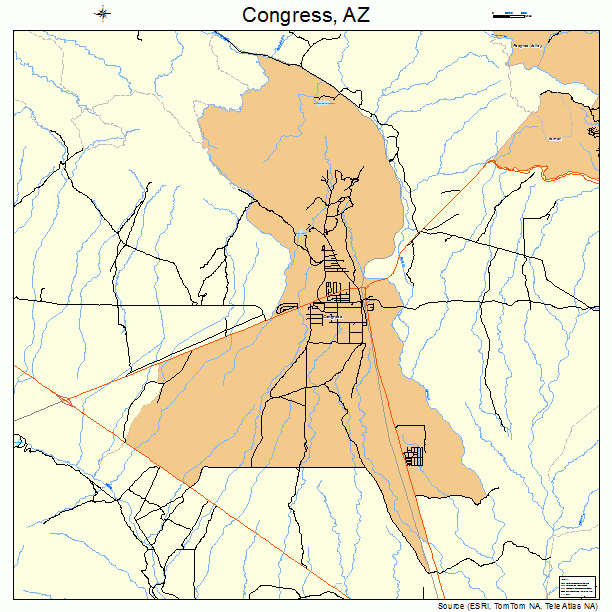 Congress, AZ street map