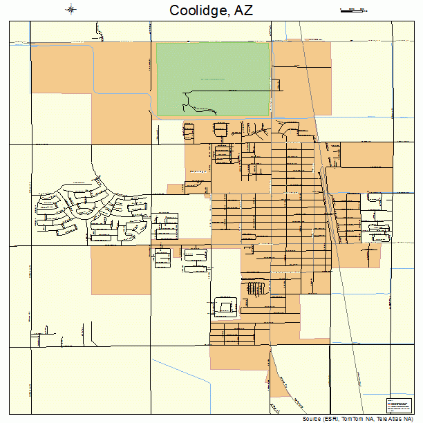 Coolidge, AZ street map