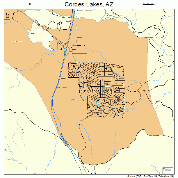 Cordes Lakes, AZ street map