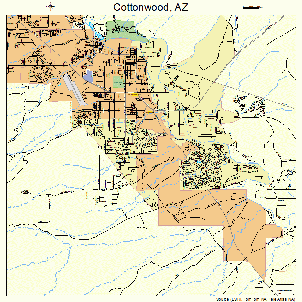 Cottonwood, AZ street map