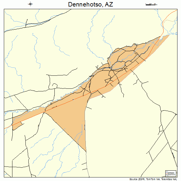 Dennehotso, AZ street map