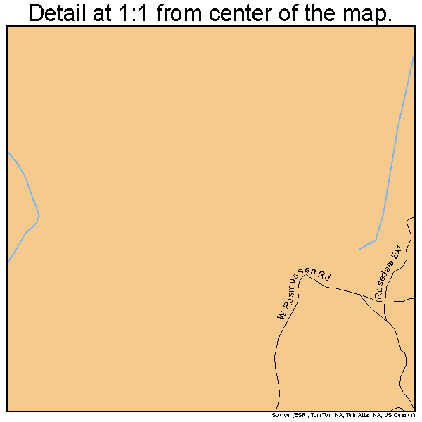 Ajo, Arizona road map detail