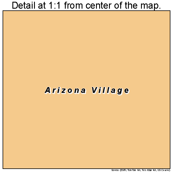Arizona Village, Arizona road map detail