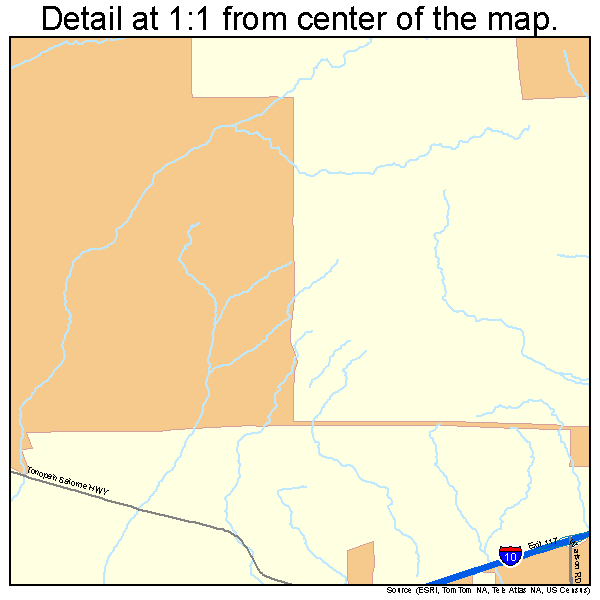 Buckeye, Arizona road map detail