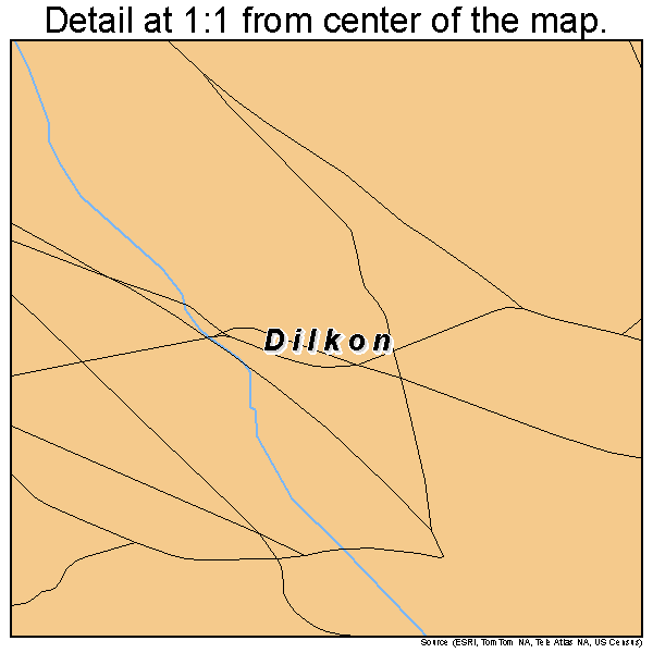 Dilkon, Arizona road map detail