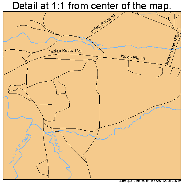 Lukachukai, Arizona road map detail