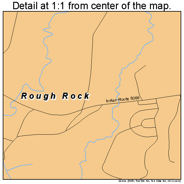 Rough Rock, Arizona road map detail