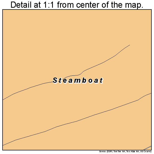 Steamboat, Arizona road map detail