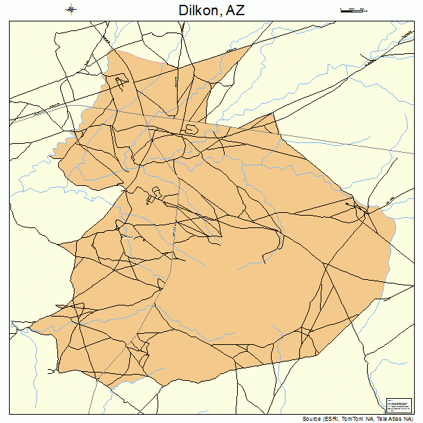 Dilkon, AZ street map