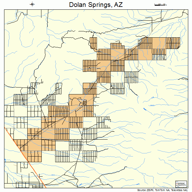 Dolan Springs, AZ street map