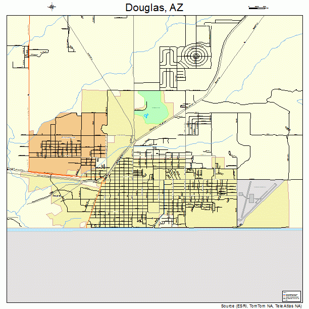 Douglas, AZ street map