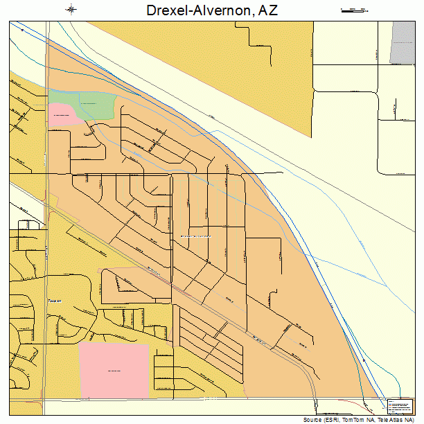 Drexel-Alvernon, AZ street map