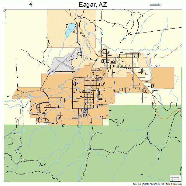 Eagar, AZ street map