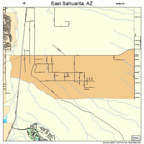 East Sahuarita, AZ street map