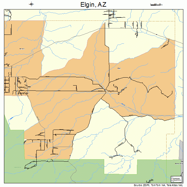 Elgin, AZ street map