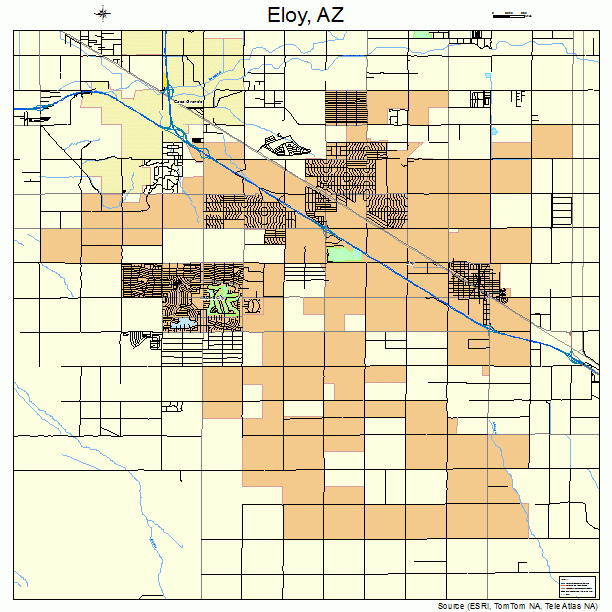 Eloy, AZ street map