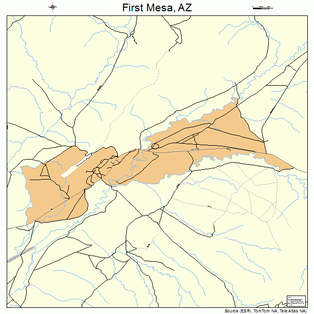 First Mesa, AZ street map