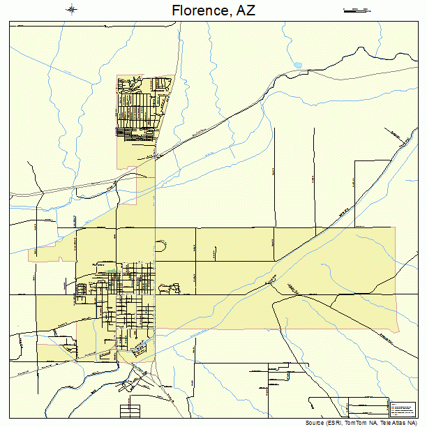 Florence, AZ street map