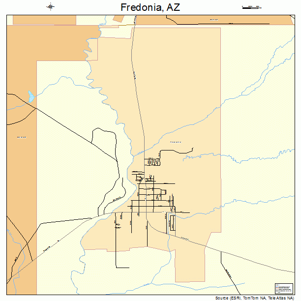 Fredonia, AZ street map