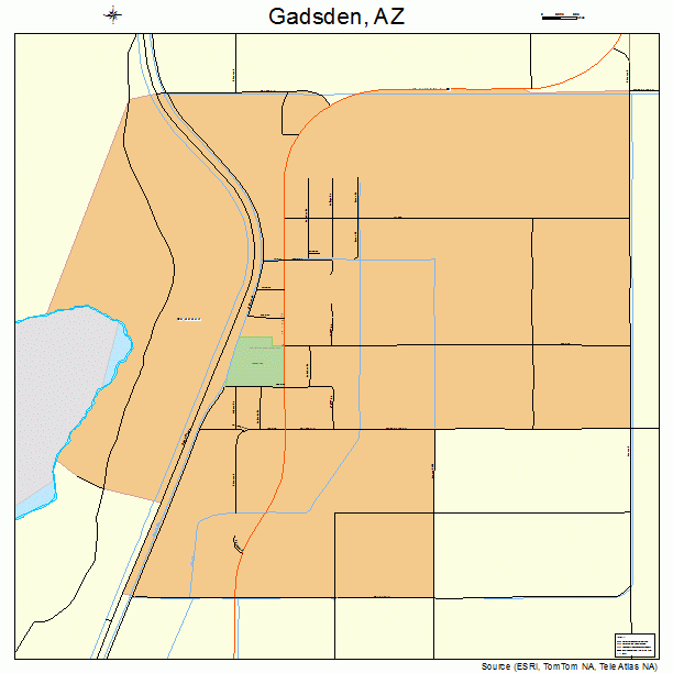 Gadsden, AZ street map