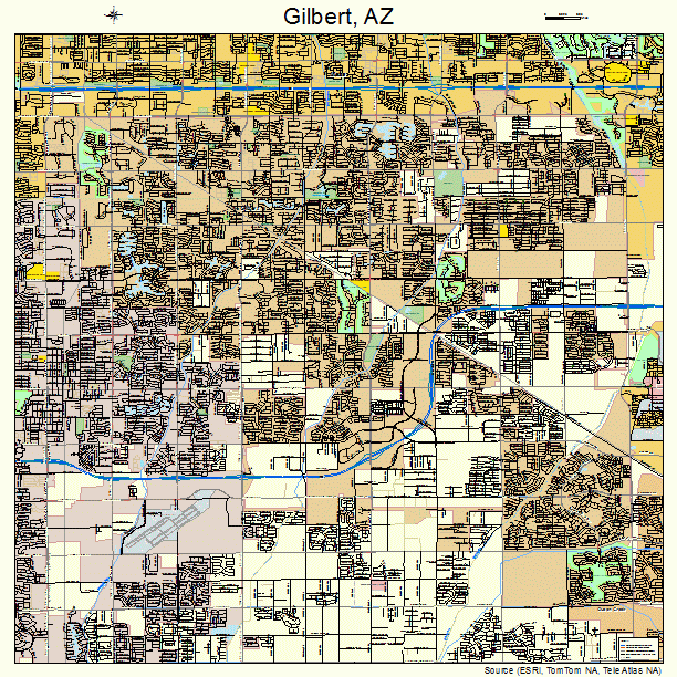 Gilbert, AZ street map