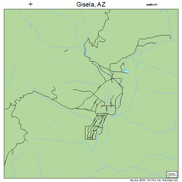 Gisela, AZ street map