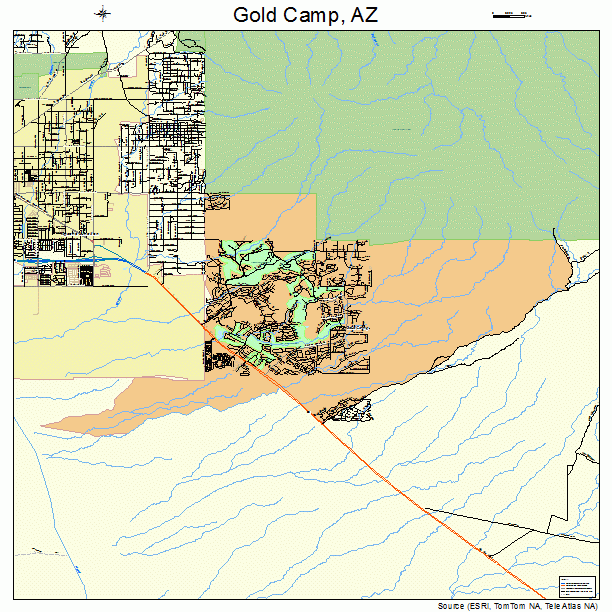 Gold Camp, AZ street map