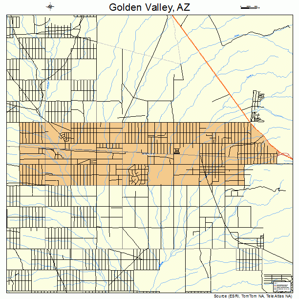 Golden Valley, AZ street map